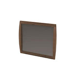Tahoe Rectangle Wood Frame Wall Mirror in Brown